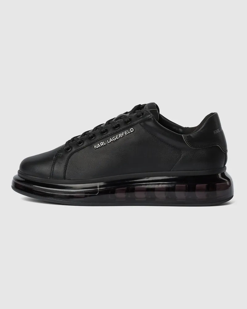 Karl Lagerfeld Kapri Kushion Niedriger Schnürschuh, Herren, Schwarz, Größe Schwarz