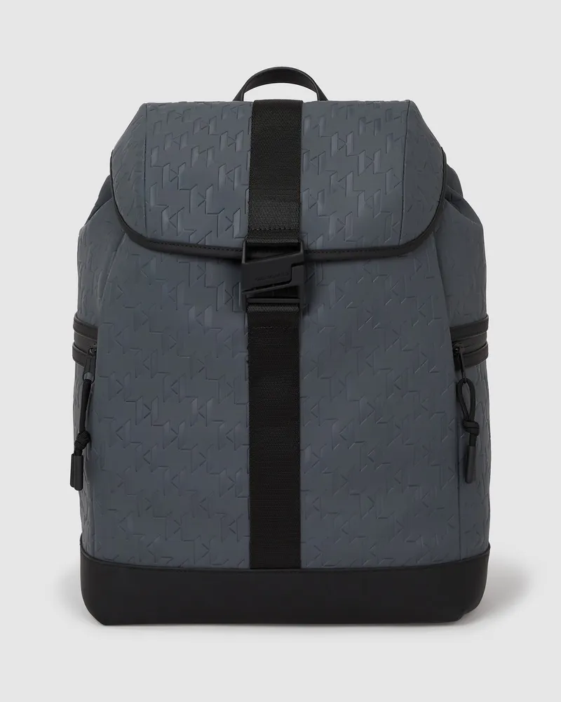 Karl Lagerfeld Rucksack Mit K/monogram, Herren, Castlerock, Größe Castlerock