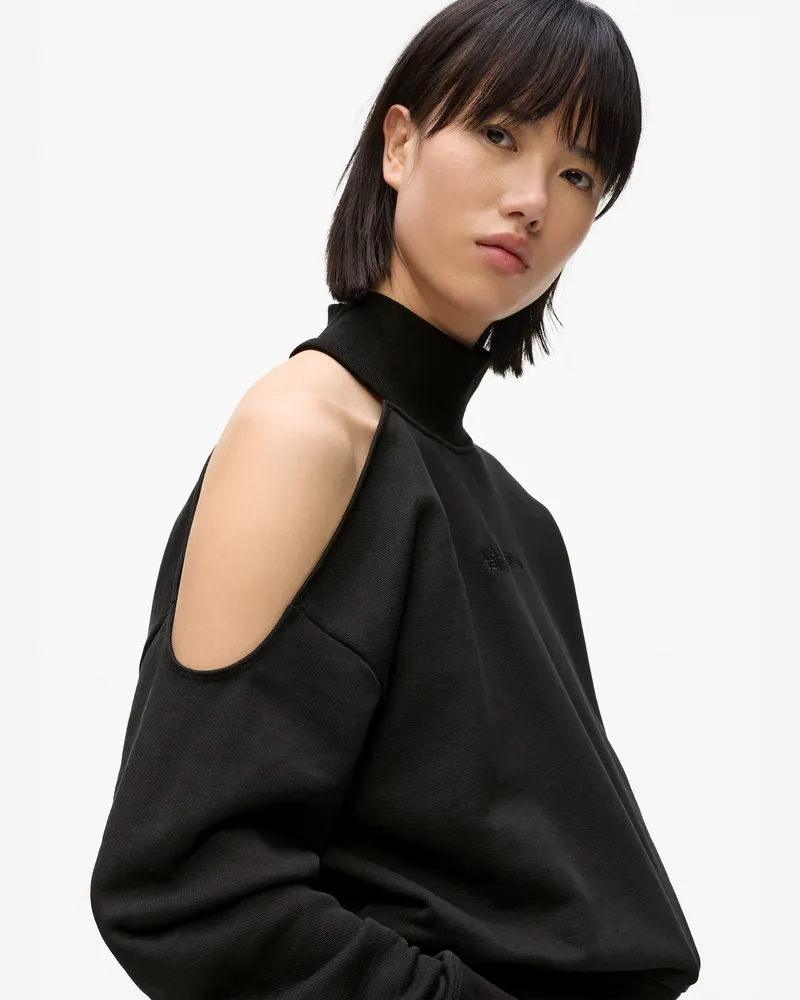 Karl Lagerfeld Sweatshirt Mit Cut-out-details, Damen, Schwarz, Größe Schwarz