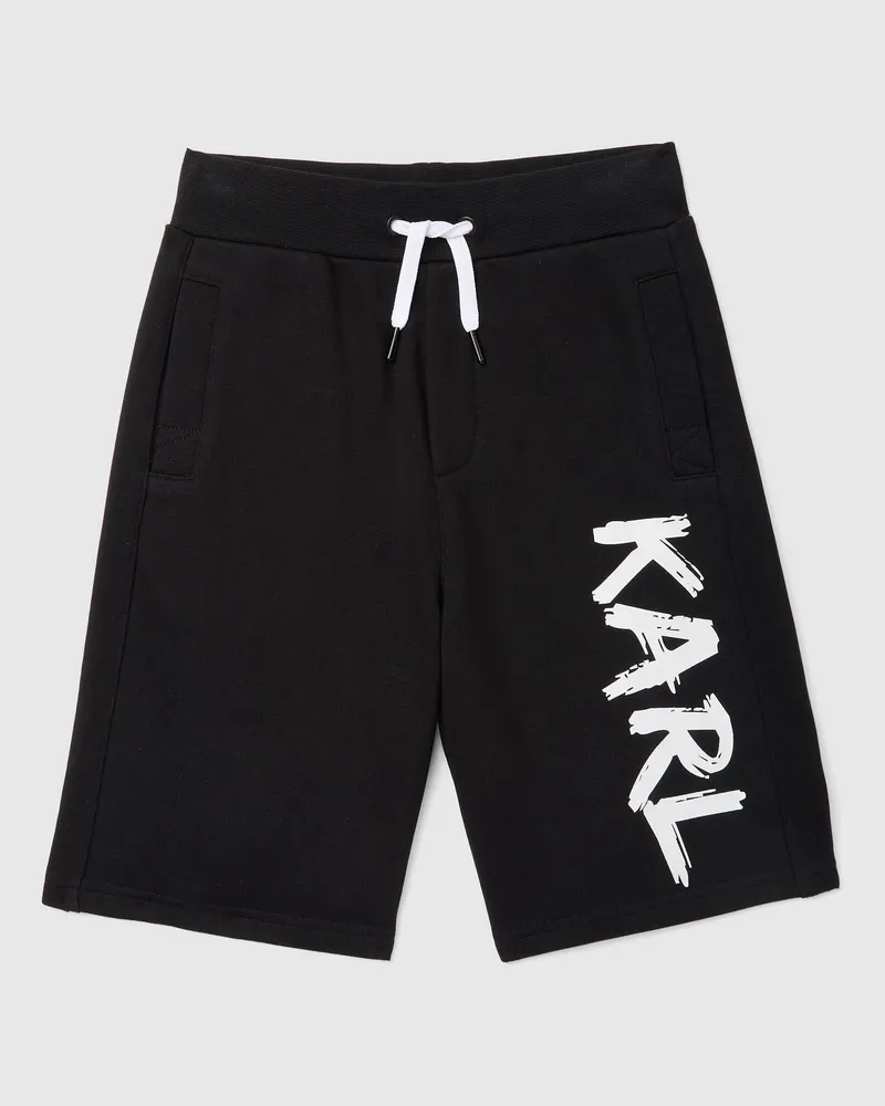 Karl Lagerfeld Graffiti-shorts Für Jungen, Schwarz, Größe Schwarz