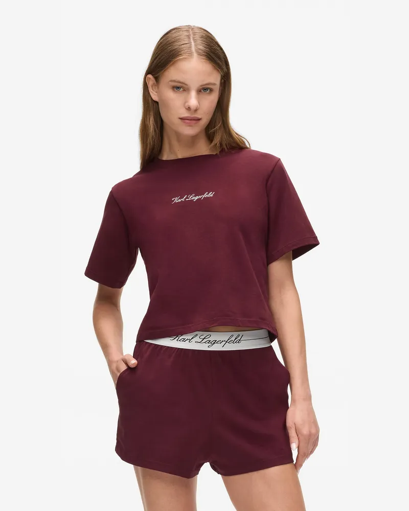 Karl Lagerfeld Pyjama-geschenkset, Damen, Windsor Wine, Größe Windsor