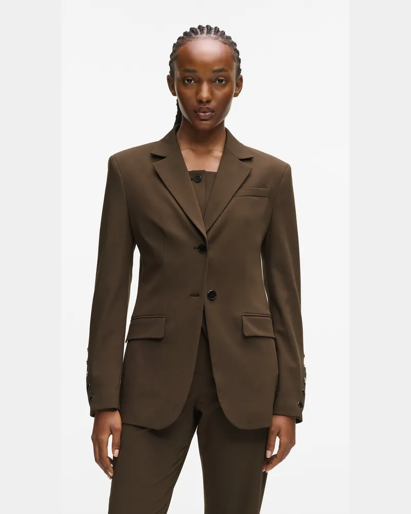 Karl Lagerfeld Blazer Mit Druckknöpfen, Damen, Java, Größe Java