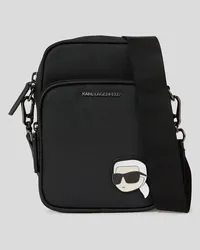 Karl Lagerfeld K/ikonik kore nord süd Crossbody-bag, Mann, Schwarz Schwarz