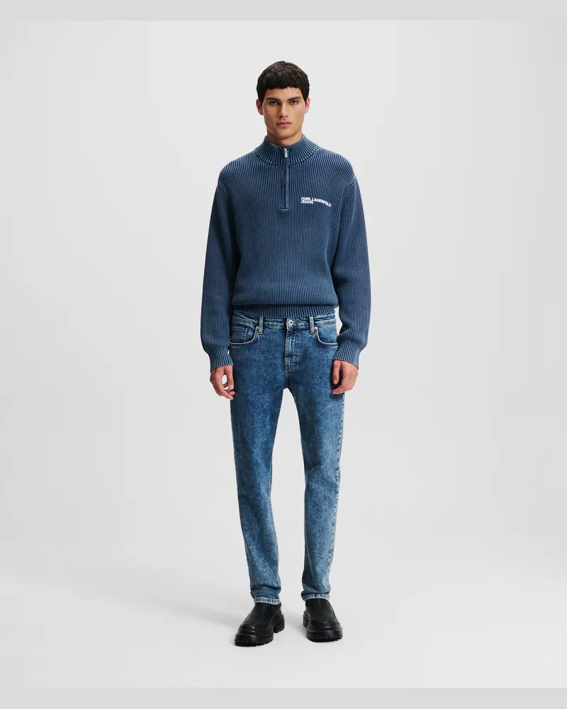 Karl Lagerfeld Slim-fit-jeans, Mann, Saures gesättigtes Dunkelblau, Größe Saures