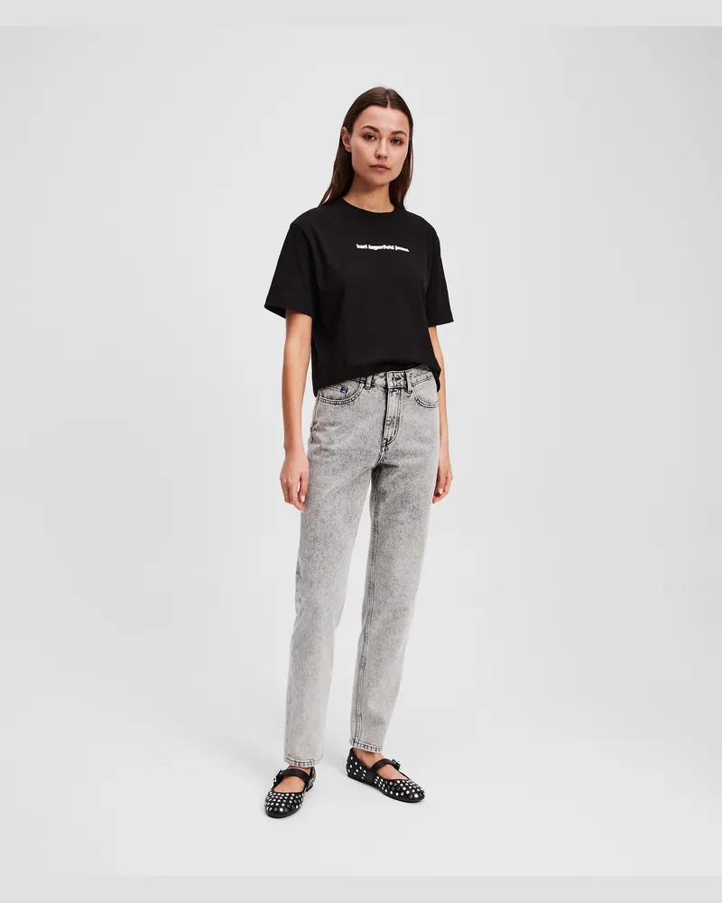 Karl Lagerfeld Mom-jeans, Frau, Acid Hellgrau, Größe Acid