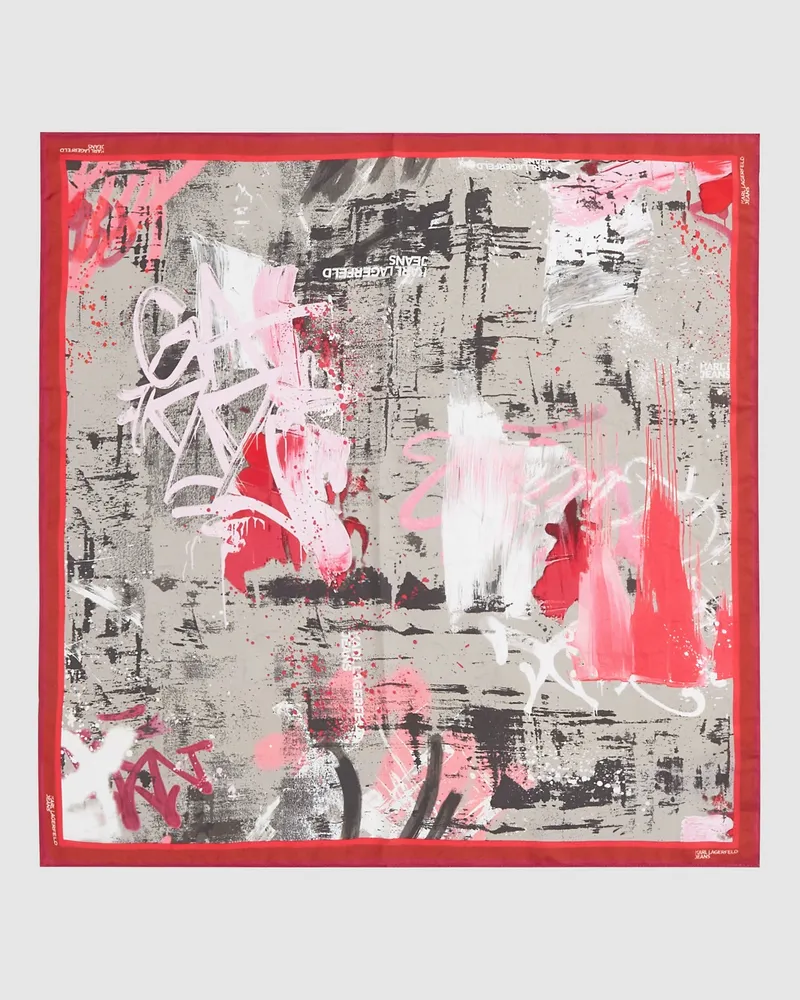 Karl Lagerfeld Bandana Mit Graffiti-print, Damen, Otter, Größe Otter