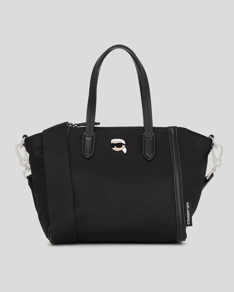 Karl Lagerfeld Ikon Nylon Kleine Tote-bag, Frau, Schwarz, Größe Schwarz