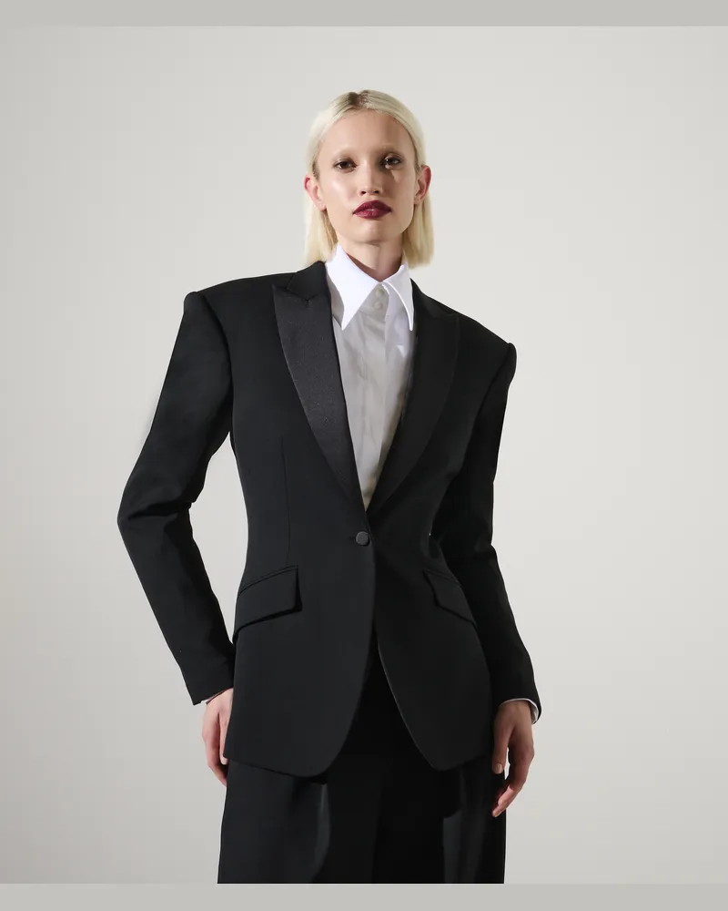 Karl Lagerfeld Karl studio Couture-blazer, Frau, Schwarz Schwarz