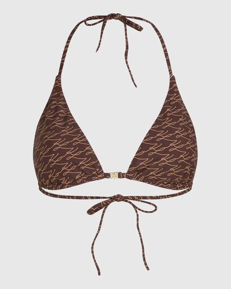 Karl Lagerfeld Autograph Triangel-bikinitop, Female, Autogramm-fudge, Size 
