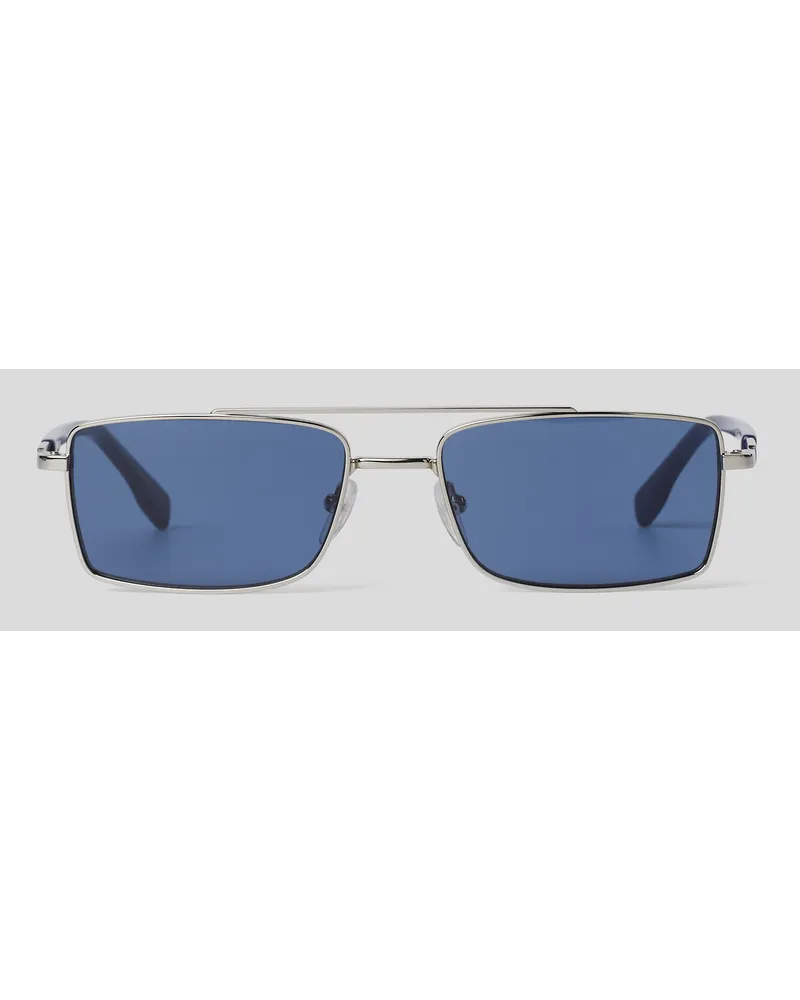 Karl Lagerfeld Klj Sonnenbrille, Mann, Silver Silver