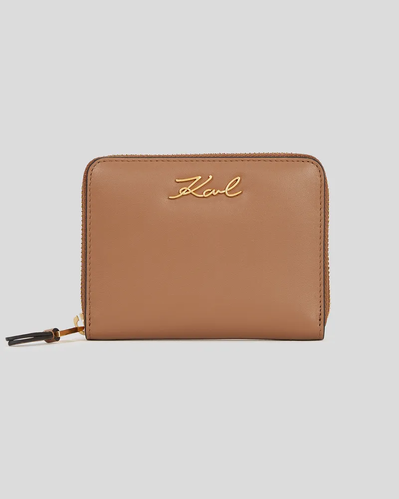 Karl Lagerfeld K/signature mittelgrosses Portemonnaie, Frau, Terra, Größe Terra