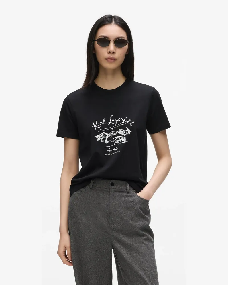 Karl Lagerfeld Après-ski Club T-shirt, Female, Schwarz, Size Black