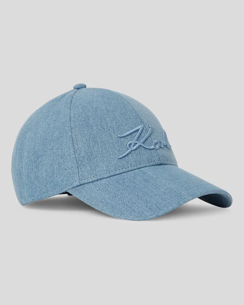 Karl Lagerfeld K/signature Kappe, Frau, Mid Blue, Größe Mid