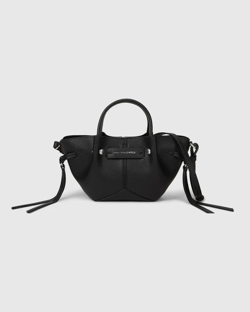 Karl Lagerfeld Mini K/pierced Tote Bag, Damen, Schwarz-nickel, Größe Schwarz-nickel