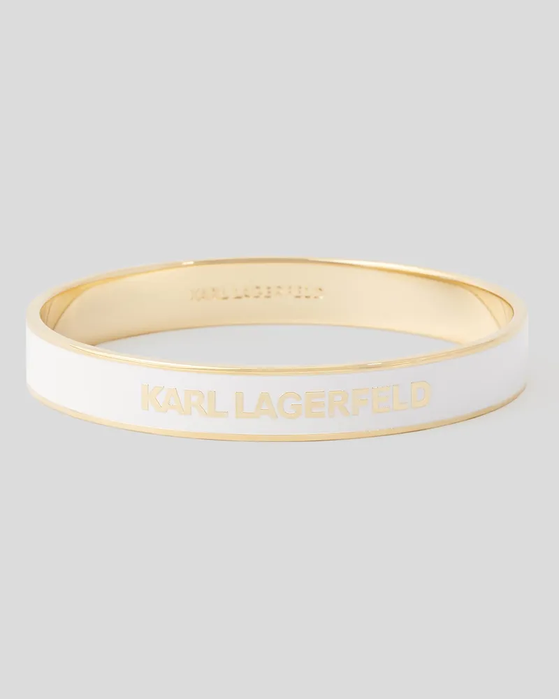 Karl Lagerfeld K/essential Grosser Armreif, Frau, Weiss, Größe Weiss