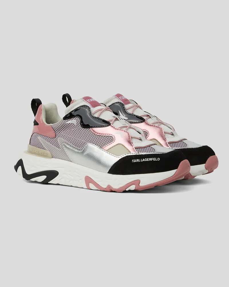 Karl Lagerfeld Blaze Strike Sneakers, Frau, Schwarz/Pink, Größe Schwarz