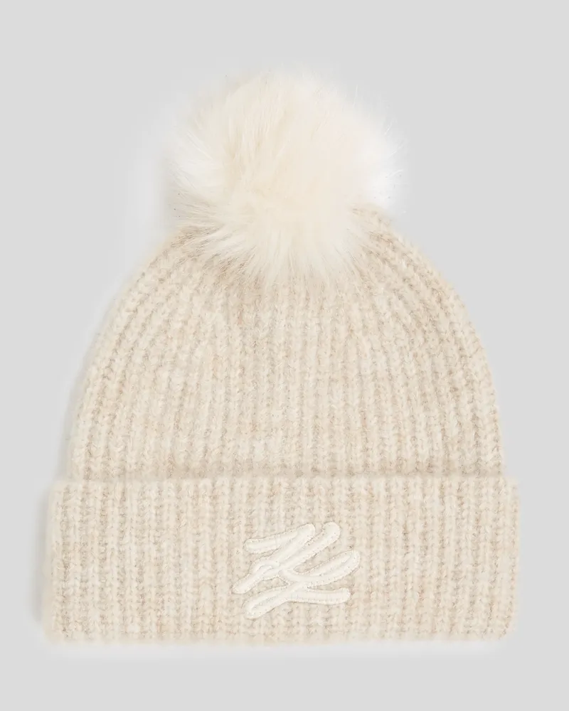 Karl Lagerfeld K/autograph beanie-mütze, Frau, Trench Beige, Größe Trench