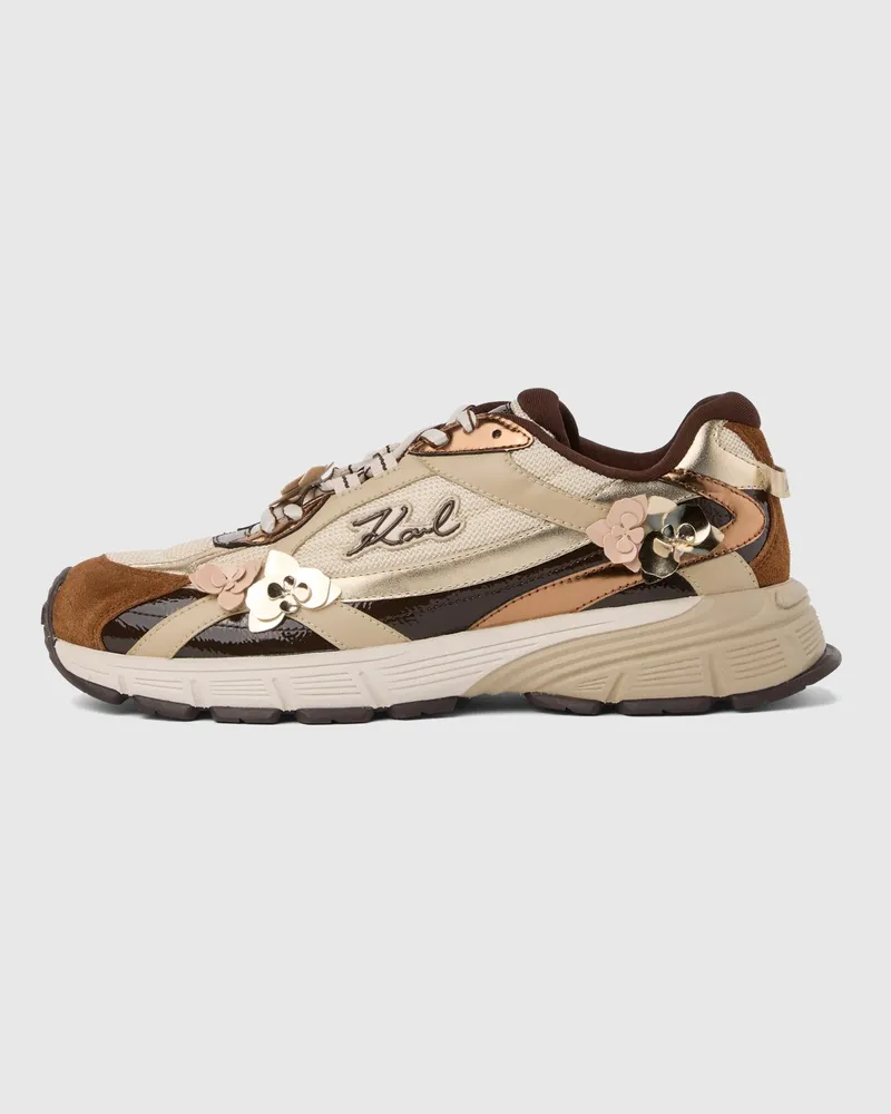 Karl Lagerfeld Orion Sneakers Mit Blütenbesatz, Damen, Camel, Größe Camel