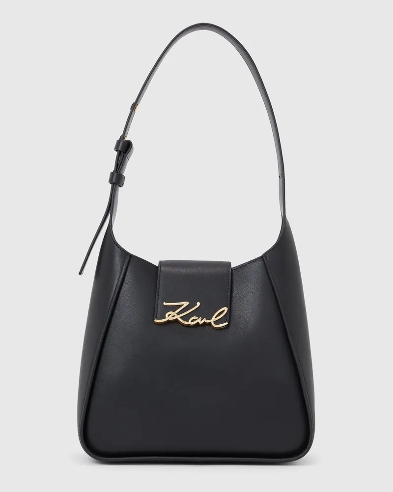 Karl Lagerfeld K/signature Hobo-tasche, Female, Schwarz, Size Black