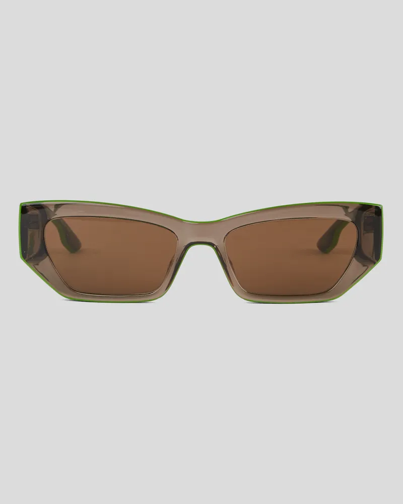 Karl Lagerfeld Sonnenbrille Mit Logo, Mann, Grau, Größe Grau