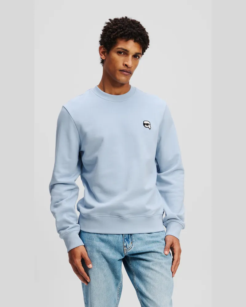 Karl Lagerfeld Ikon Sweatshirt, Herren, Weiches Chambray, Größe Weiches