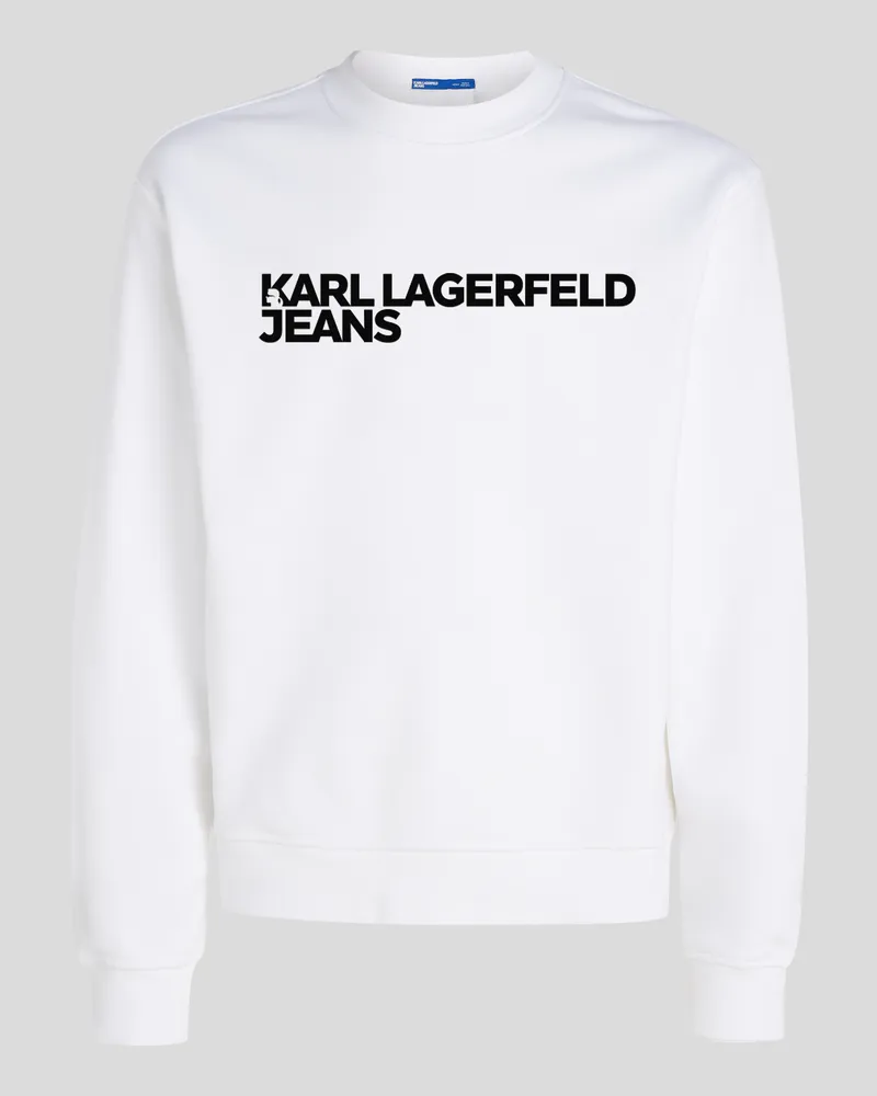 Karl Lagerfeld Sweatshirt Mit Logo, Mann, Weiss, Größe Weiss