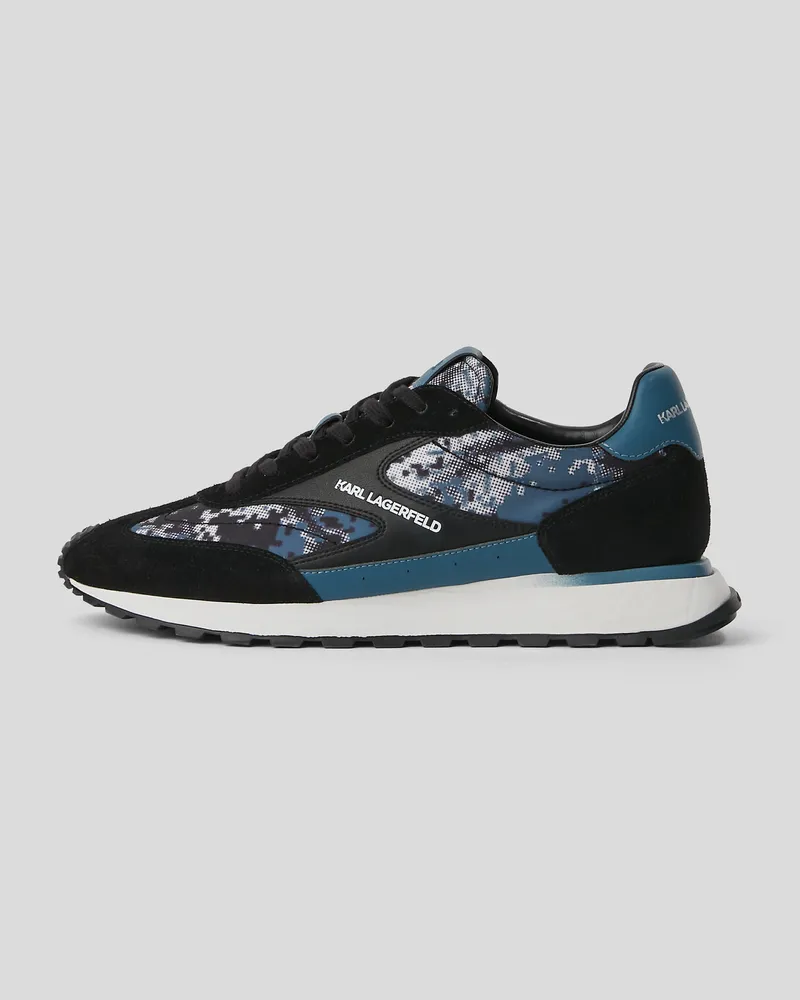 Karl Lagerfeld Kairo Sneakers, Mann, Schwarz/Blau, Größe Schwarz