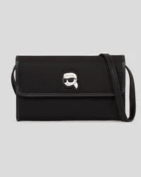 Karl Lagerfeld K/ikonik Crossbody-pochette aus Nylon, Frau, Schwarz Schwarz