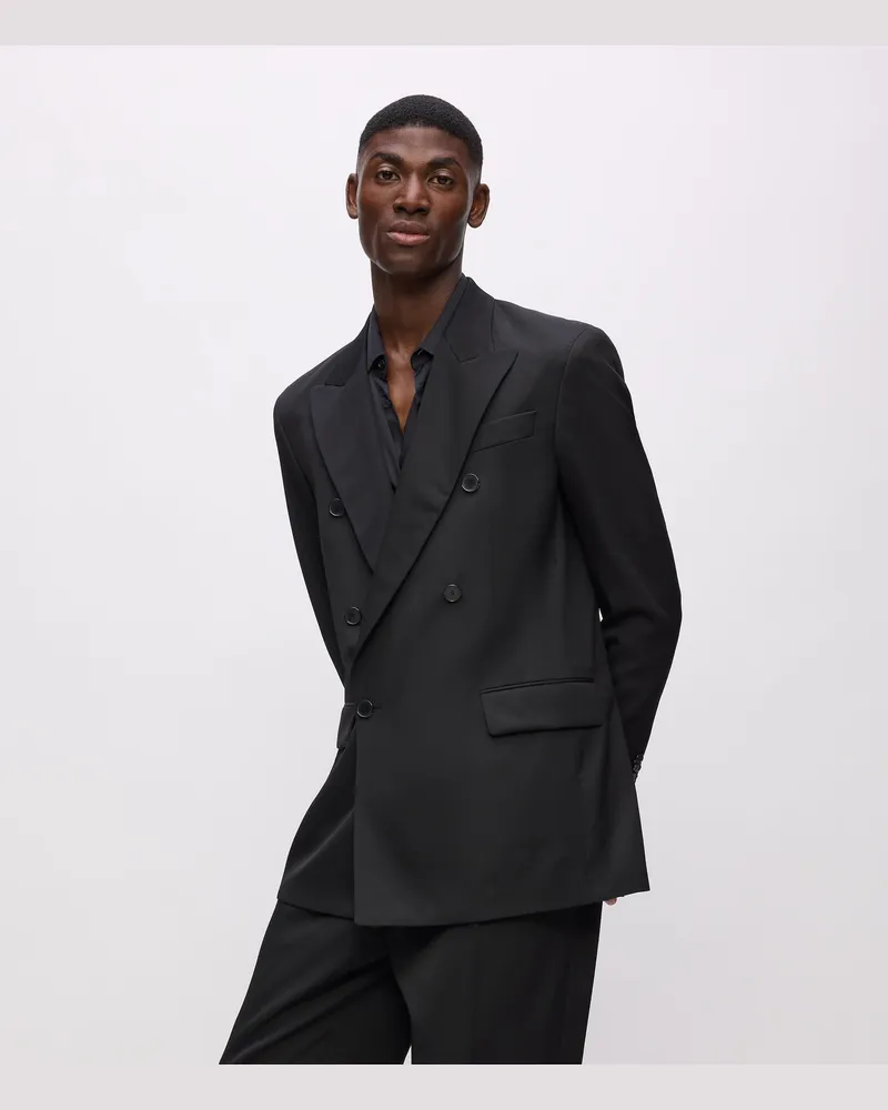 Karl Lagerfeld Kl Studio Wollblazer, Herren, Schwarz, Größe Schwarz