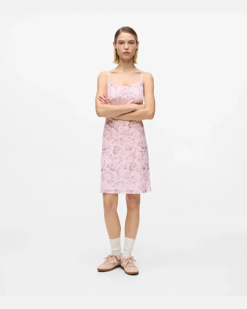 Karl Lagerfeld Slip-dress Aus Floralem Netzstoff, Damen, Gartenlichtung, Größe Gartenlichtung
