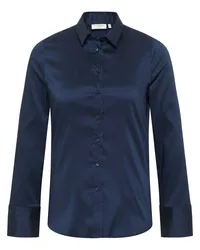 Eterna Performance Shirt Bluse in unifarben Dunkelblau