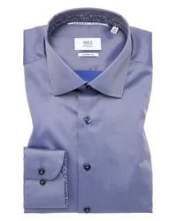 Eterna COMFORT FIT Luxury Shirt in unifarben Stahlgrau