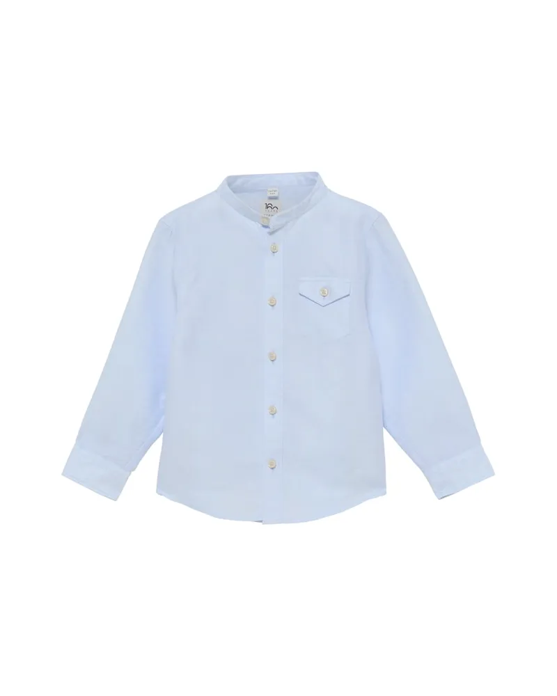 Eterna Linen Shirt in unifarben Himmelblau