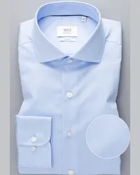 Eterna SLIM FIT Luxury Shirt in unifarben Hellblau