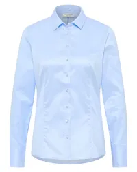 Eterna Cover Shirt Bluse in unifarben Hellblau