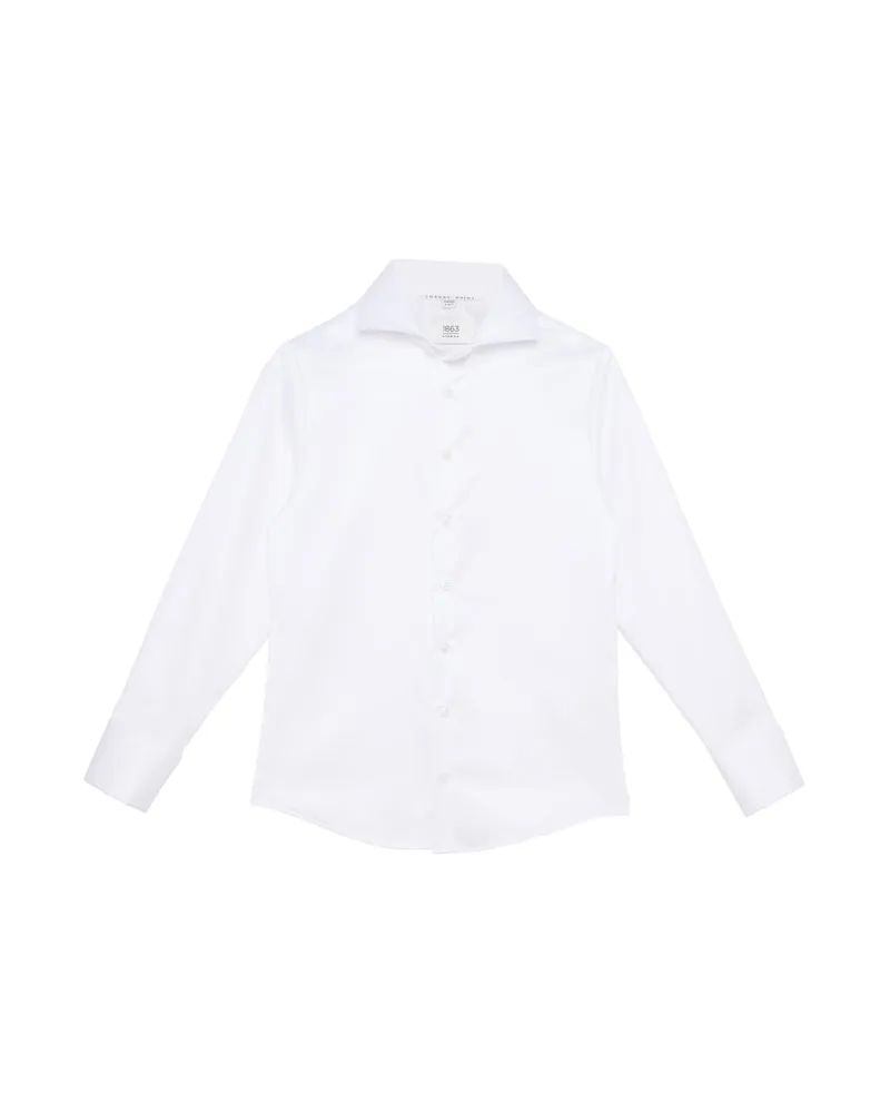 Eterna Luxury Shirt in unifarben Weiß