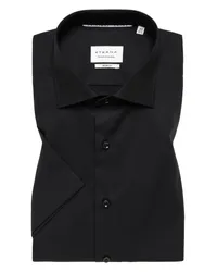 Eterna SLIM FIT Original Shirt in unifarben Schwarz