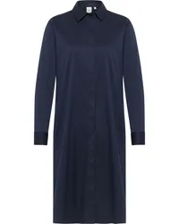 Eterna Blusenkleid in unifarben Navy