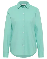 Eterna Oxford Shirt Bluse in unifarben Hellgrün