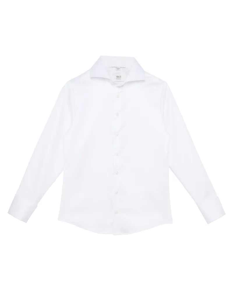 Eterna Luxury Shirt in unifarben Weiß