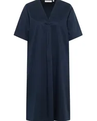 Eterna Blusenkleid in unifarben Navy