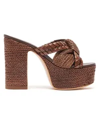 Casadei Formentera Platform Sandals Rum