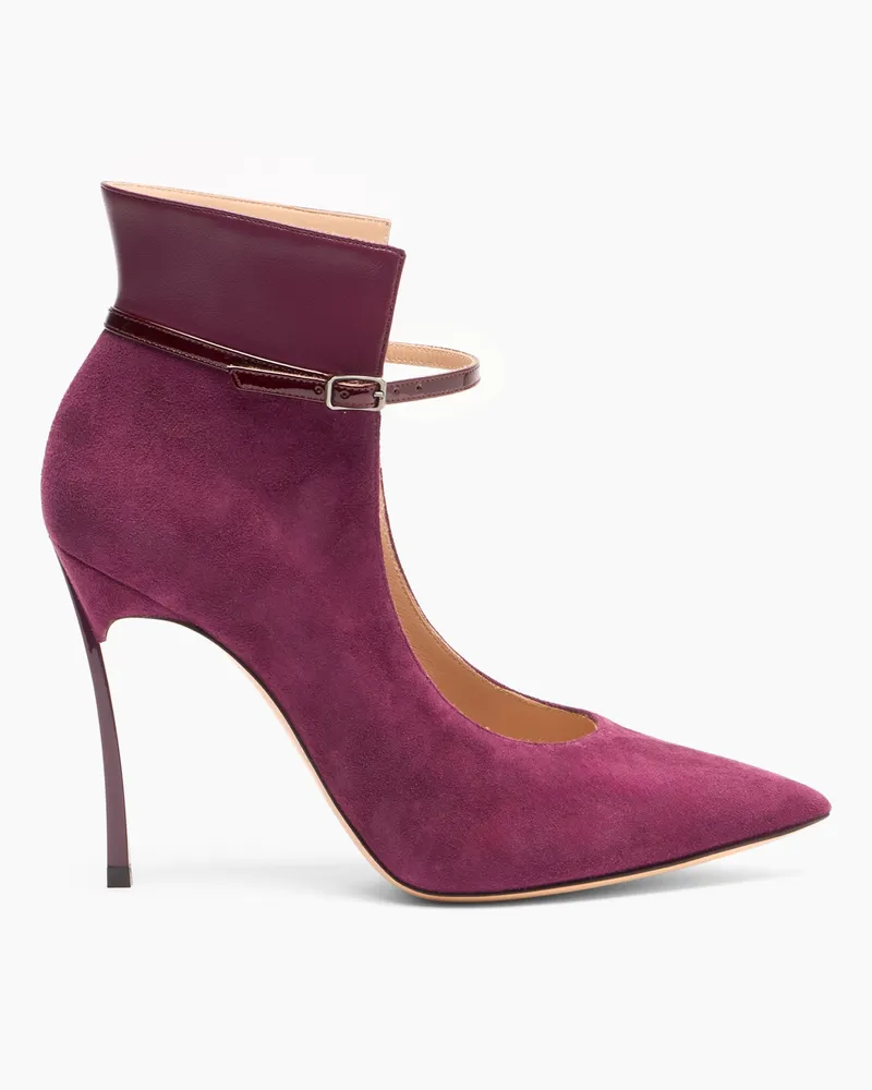 Casadei Blade Suede Pumps - Frau Pumps Und Slingback Amarena Amarena