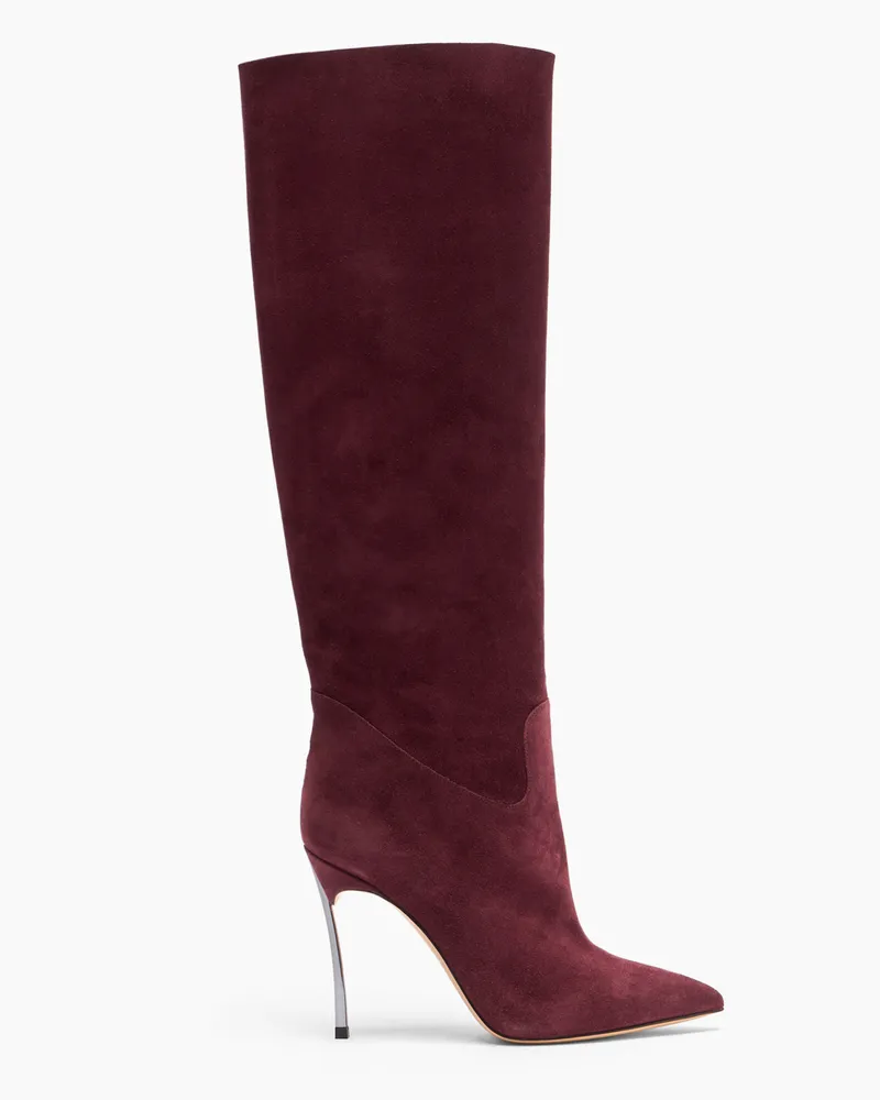 Casadei Blade To The Knee - Frau Hohe Stiefel Rubino Rubino