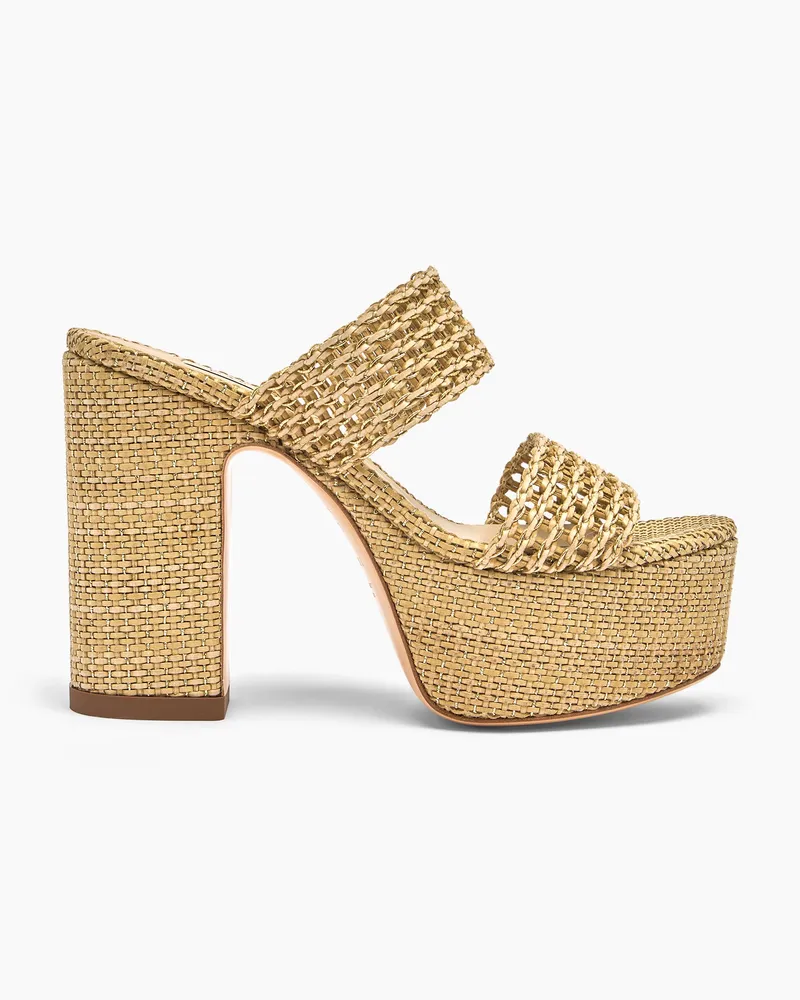 Casadei Goldeneye Isa Platform - Frau Wedges Und Slides Bambus Bambus