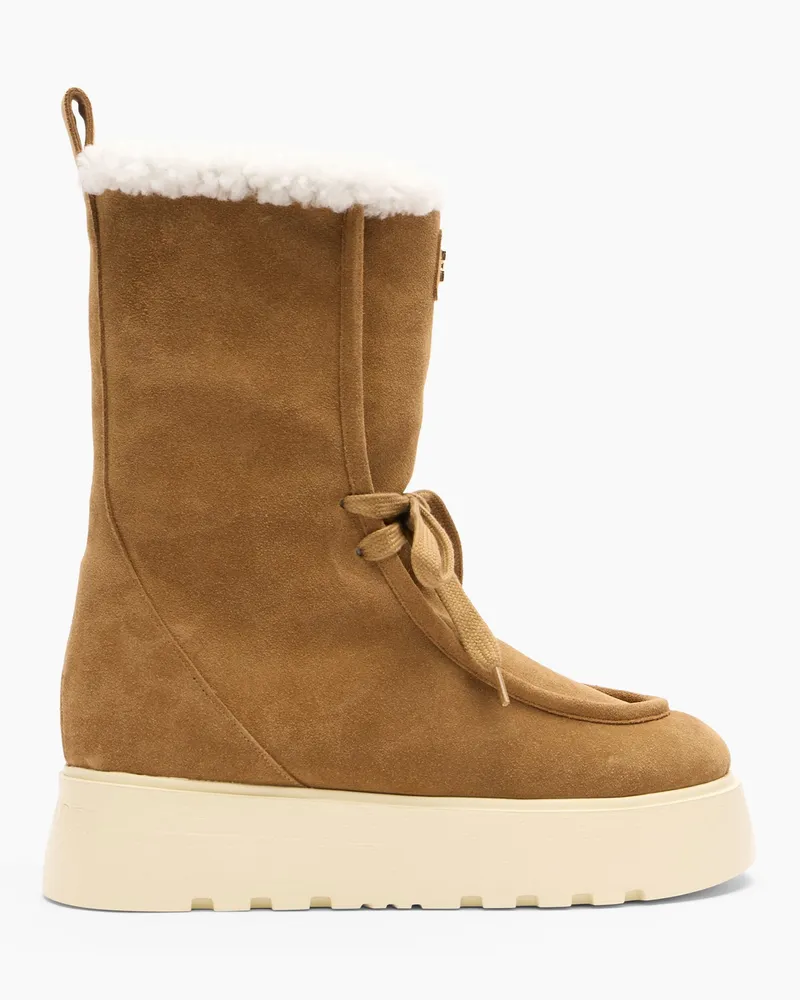 Casadei Ale Velour High Boots - Frau Hohe Stiefel Brandy Brandy