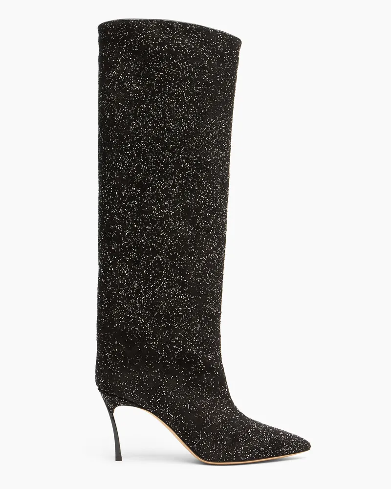 Casadei Universe Blade High Boot - Frau Hohe Stiefel Black Black