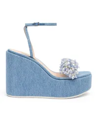 Casadei Elsa Denim Wedges Jeans