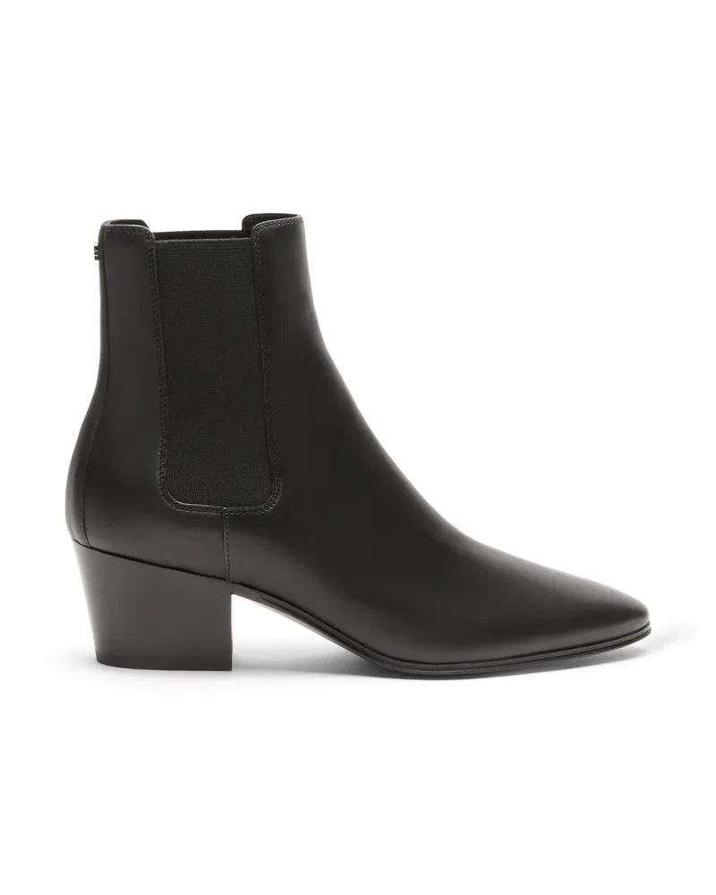 Casadei Beat Leather Ankle Boots - Frau Ikonischen Modelle Black Black