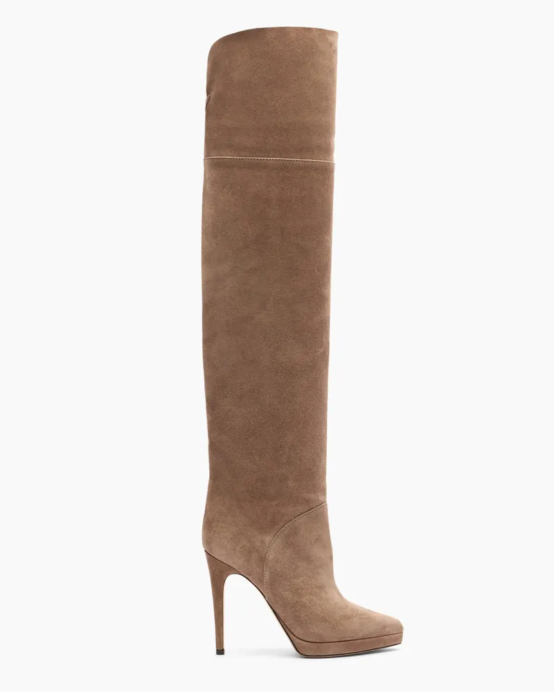 Casadei Michelle Over The Knee - Frau Overknee-stiefel Caribou Caribou